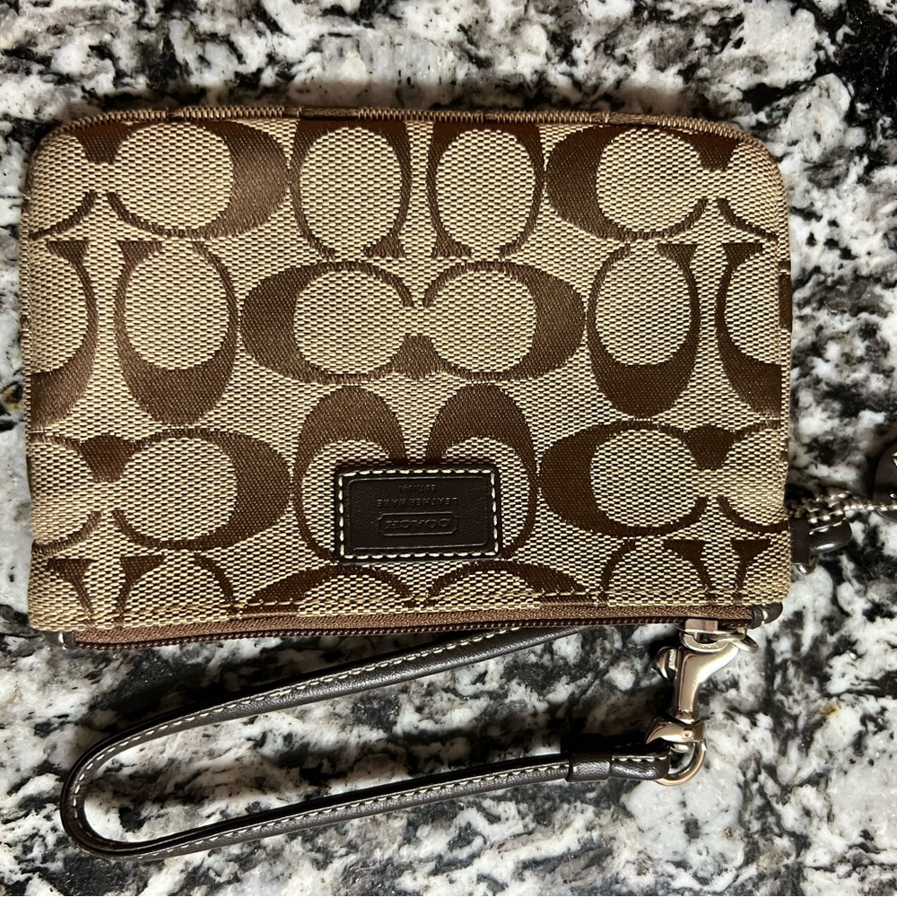 Coach wristlet change purse/wallet